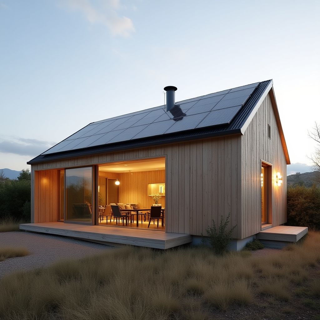 Hogar con tecnologías de ahorro energético